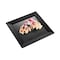 Smarty Had A Party 16 x 16 Black Square with Groove Rim Plastic Serving Trays 24 Trays, 24PK 7906-CASE - alternate 2